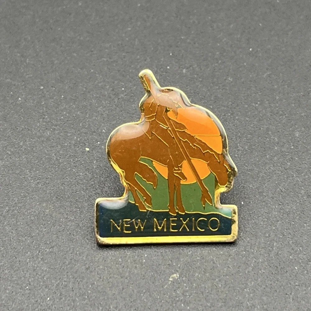 New Mexico Sunset Horse Native American‎ United States Of America Lapel Hat Pin